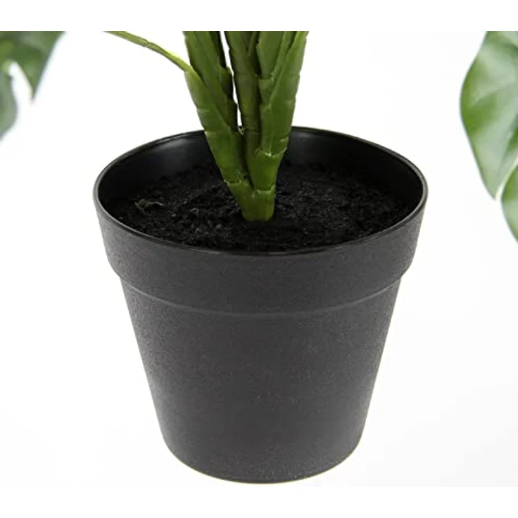 Künstliche Splitphilo-Pflanze im Topf Monstera Seidenblumen Real Touch grün Kunstpflanzen Pflanzen Splitphilopflanze Dekopflanze Grünpflanze Seidenpflanze Zimmerpflanze Kunstblume Deko Büropflanze – Bild 4