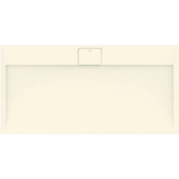 Ideal Standard Ultra Flat S i.life Duschwanne 140 x 70 cm, Kunstharz, mattes Finish in Sand, rutschfest, versteckter Ablauf