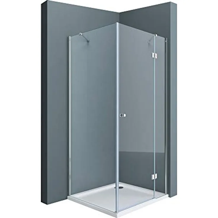doporro Duschkabine Eckdusche Duschabtrennung Rav05K 70x80x190cm Duschabtrennung ESG-Sicherheitsglas Klarglas inkl. Easy-Clean-Beschichtung