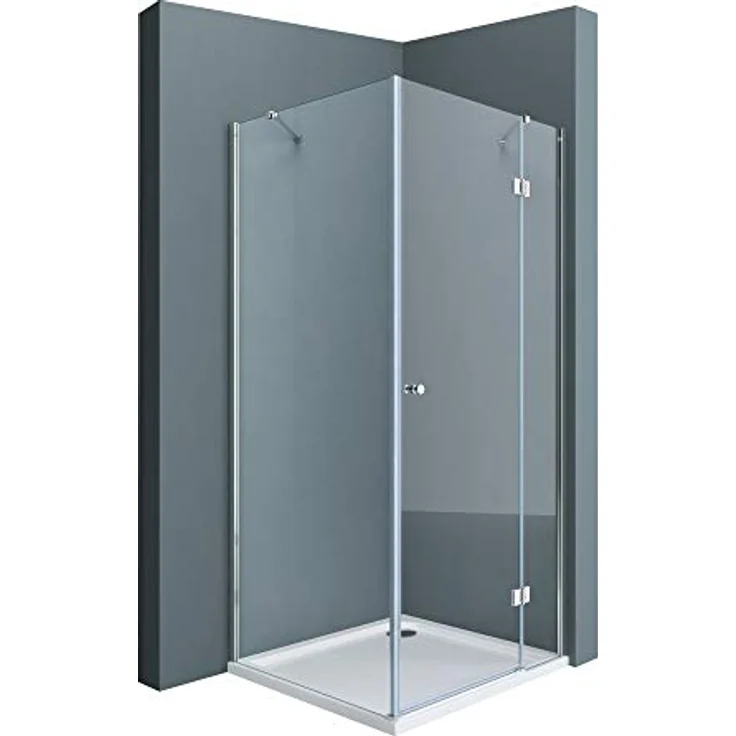 doporro Duschkabine Eckdusche Duschabtrennung Rav05K 70x80x190cm Duschabtrennung ESG-Sicherheitsglas Klarglas inkl. Easy-Clean-Beschichtung – Bild 1