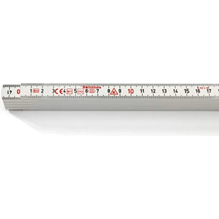 Hultafors Gliedermassstab Kunststoff 2m weiss – Bild 3