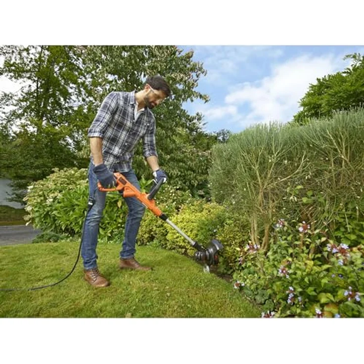 Black + Decker beste628-qs Rasentrimmer kabelgebunden, 550 W, Schwarz, 28 cm – Bild 5