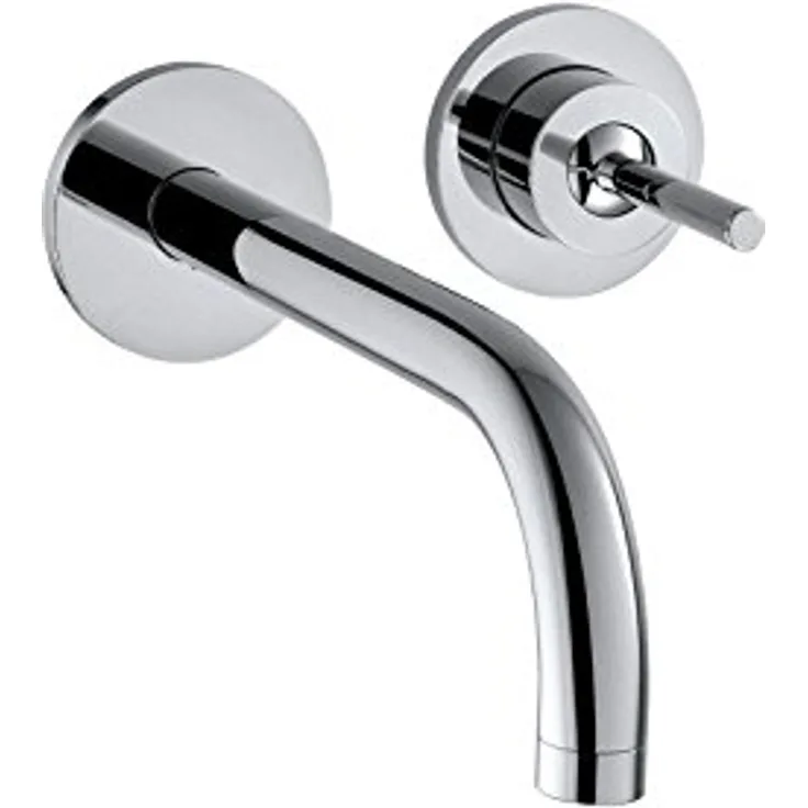AXOR Uno Unterputz Wasserhahn, Armatur mit komfortablem Auslauf 165mm, Wandmontage, Chrom