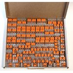 Genisys Wago 221 Klemmen SET 25x 221-412, 221-413, 221-415 Kabel Verbinder in der wiederverschließbaren Box Original WAGO