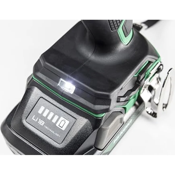 Hikoki Akku-Bohrschrauber DS18DE (Basic), Brushless Motor, 22-fach verstellbares Drehmoment, 13 mm Metall-Schnellspannbohrfutter, automatisierte Spindelarretierung, ohne Akku und Ladegerät, Kartonverpackung – Bild 4