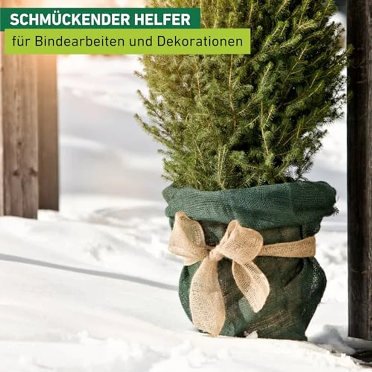 Windhager Jute-Wickelstreifen Öko natur 10 cm x 25 – Bild 3
