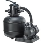 COIL Sandfilteranlage, selbstansaugende Pumpe mit 7-Wege-Ventil und Manometer, 8500 l/h oder 10000 l/h, 450 W oder 550 W, Anschlussstutzen 32/38 mm