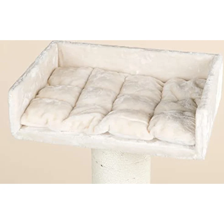 RHRQUALITY Kratzbaum Grosse Katzen stabil XXL Royalty für Maine Coon schwere Katze beige, 20cmØ Sisalstämme, 36KG Total, mit dicker Stamm (Normal) - Preisvergleich – Bild 5