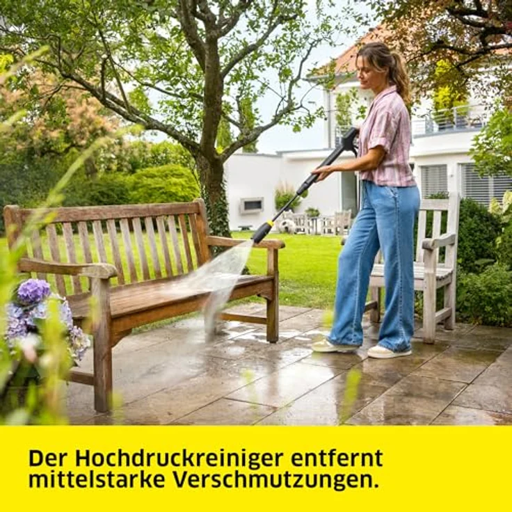 Kärcher Home & Garden K 5 Comfort Premium Home, Hochdruckreiniger mit 145 bar Druck, inkl. Flächenreiniger T 5 und Reinigungsmittel, wassergekühlter Motor, ergonomische Pistole mit G 180 Q COMFORT!Hold – Bild 3