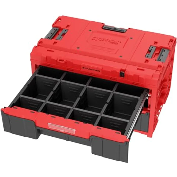 Toolbrothers RHINO XXL Drawer 2 ULTRA, Werkzeugkoffer mit 2 Schubläden, Trennwänden und IP66-Schutzklasse – Bild 3