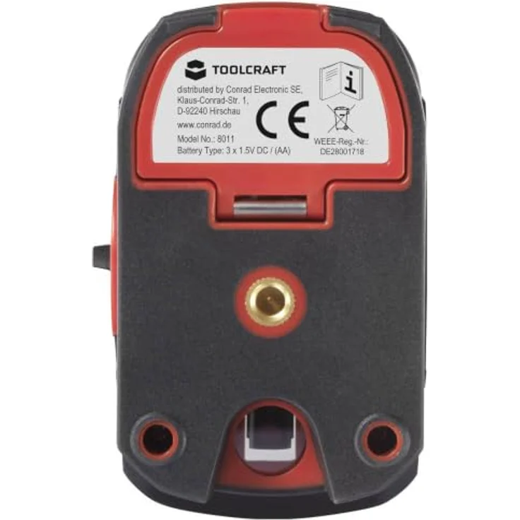 TOOLCRAFT Kreuzlinienlaser, grüner Laser, selbstnivellierend, Reichweite 30m, ±0,3 mm/m Genauigkeit – Bild 4
