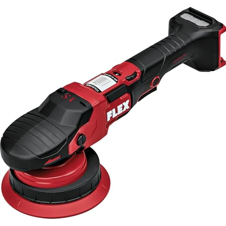 FLEX Akku-Exzenterpolierer XFE 15 150 18-EC C, 18 V mit Freilauf, Gasgebeschalter, ergonomisch, einfache Drehzahlverstellung – Bild 3