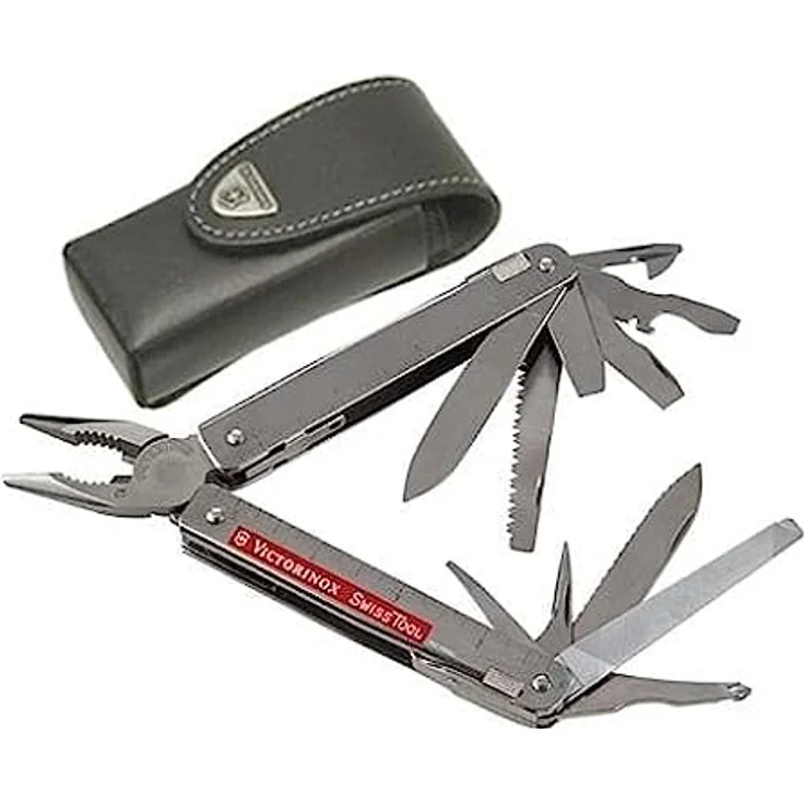 Victorinox, Multifunktionswerkzeug, Swiss Tool X Plus Ratchet, silber (40 Funktionen, Feststellklinge, Kombi-Spitzzange, Hartdraht-Schneider) – Bild 3