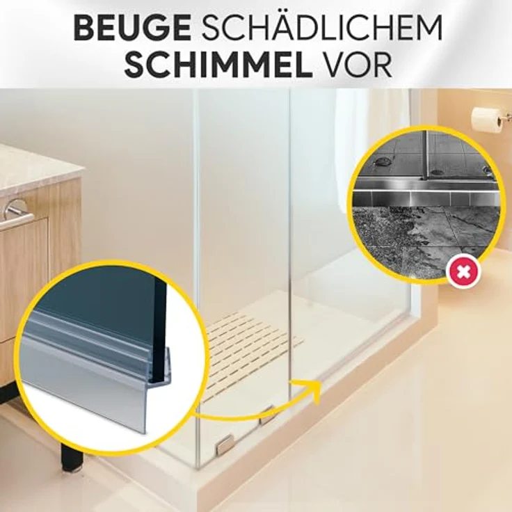 tktrading24 Duschdichtung PVC Ersatzdichtung TYP-22, 200cm für Glasstärke 10mm, schimmelbeständig, leicht zu montieren – Bild 5