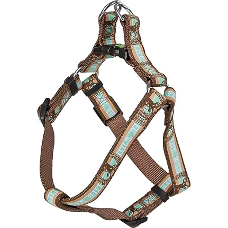 Kerbl 80270 Geschirr Wild Life, braun, aus hochwertigem Nylongewebe mit stabilen Beschlägen, 35 x 60 cm, 20 mm – Bild 1