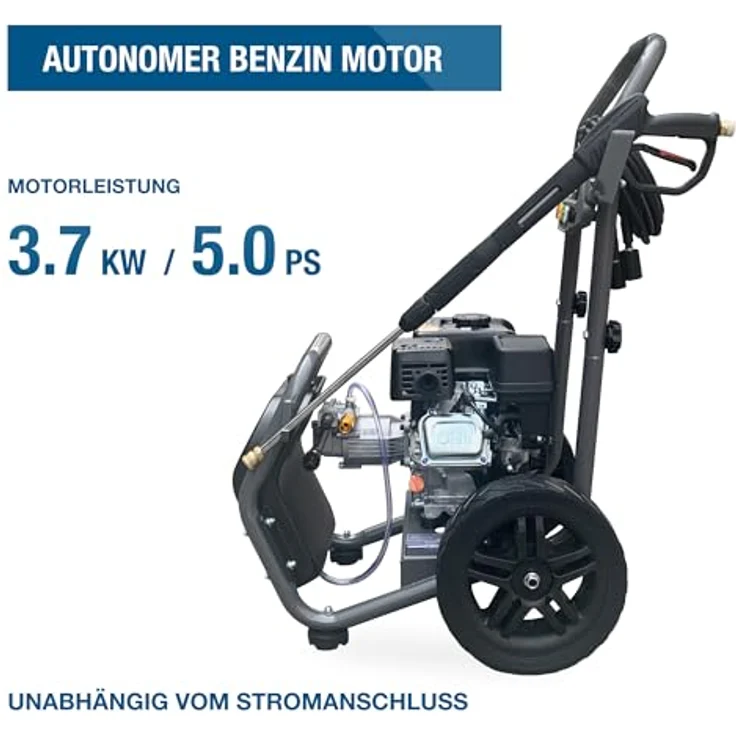 HYUNDAI HYW3400P, Benzin-Hochdruckreiniger mit 5 PS, 234 bar, 540 l/h und 10m Schlauch – Bild 2