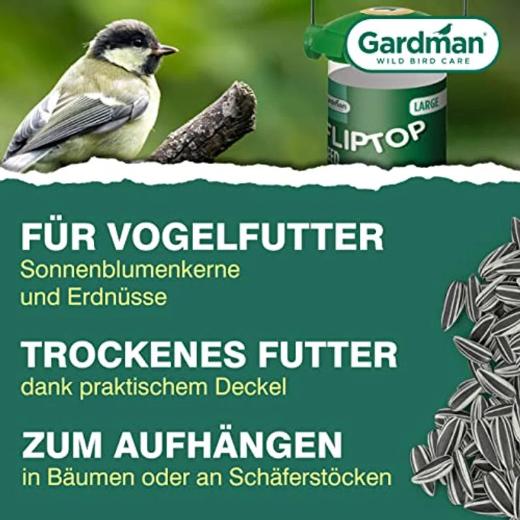 Gardman A01235 Futtersäule Kunststoff gr. Ausführung für Mischfutter – Bild 3