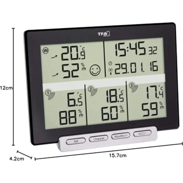 Thermo-Hygrometer Multi-Sens TFA 30.3057.01 Raumklimakontrolle – Bild 5
