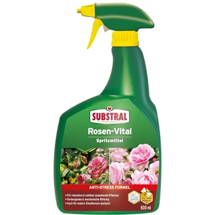 Substral ROSEN-VITAL Spritzmittel, 800ml, Sofort-Hilfe bei Stresssymptomen, Grün