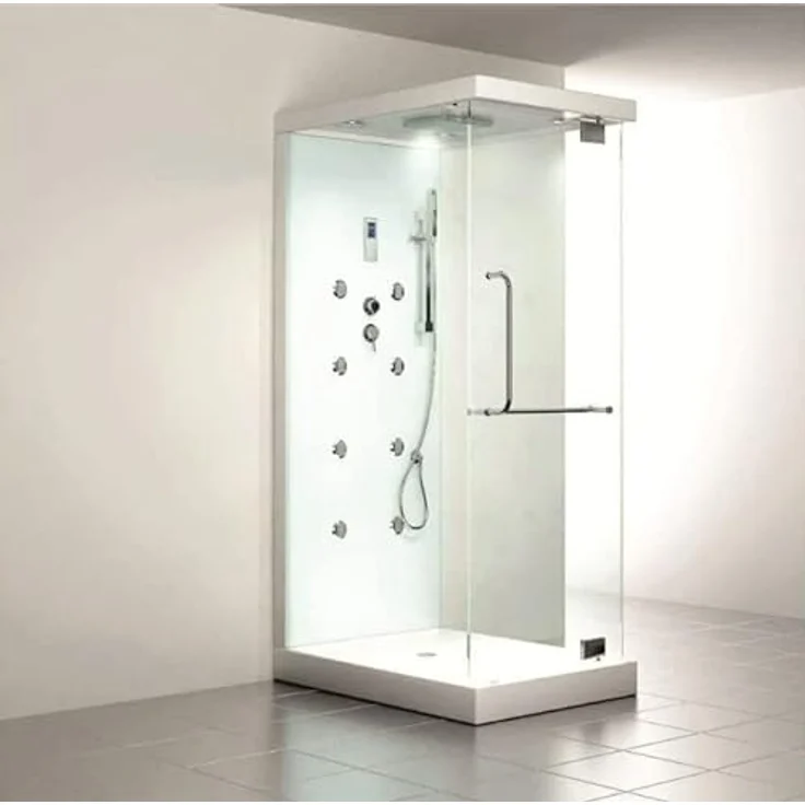 HOME DELUXE - Dampfdusche - DESIGN M - Maße: 80 x 120 x 220 cm, inkl. Ozondesinfektion I Duschtempel, Dampfdusche, Fertigdusche – Bild 2