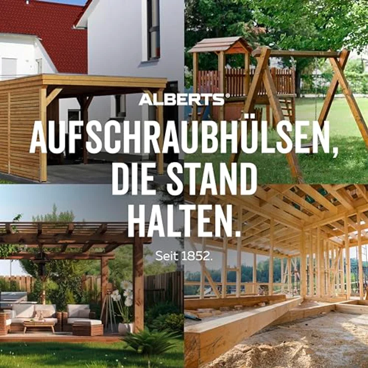 Aufschraubhülse,feuerverzinkt,zum Aufschrauben,61x61 - GAH Alberts – Bild 7