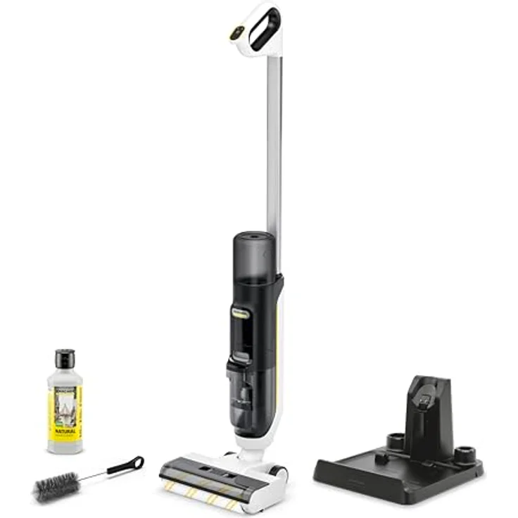 Kärcher Saugwischer FCV 3 Natural N, kabelloser 3-in-1 Saugwischer mit 3 Reinigungsmodi, Akkulaufzeit ca. 30 min, Flächenleistung ca. 130 m², inkl. natürlichem Bodenreiniger – Bild 1