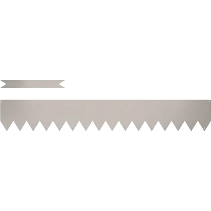 vidaXL Set aus verwitterten Stahlgartenbegrenzungen 50 Stück Rechteckige Außen-Metallkante 100 x 0.5 x 15 cm Langlebiges Industriedesign Ideal für Landschaftsgestaltung und dekorative Begrenzungen, Braun – Bild 3