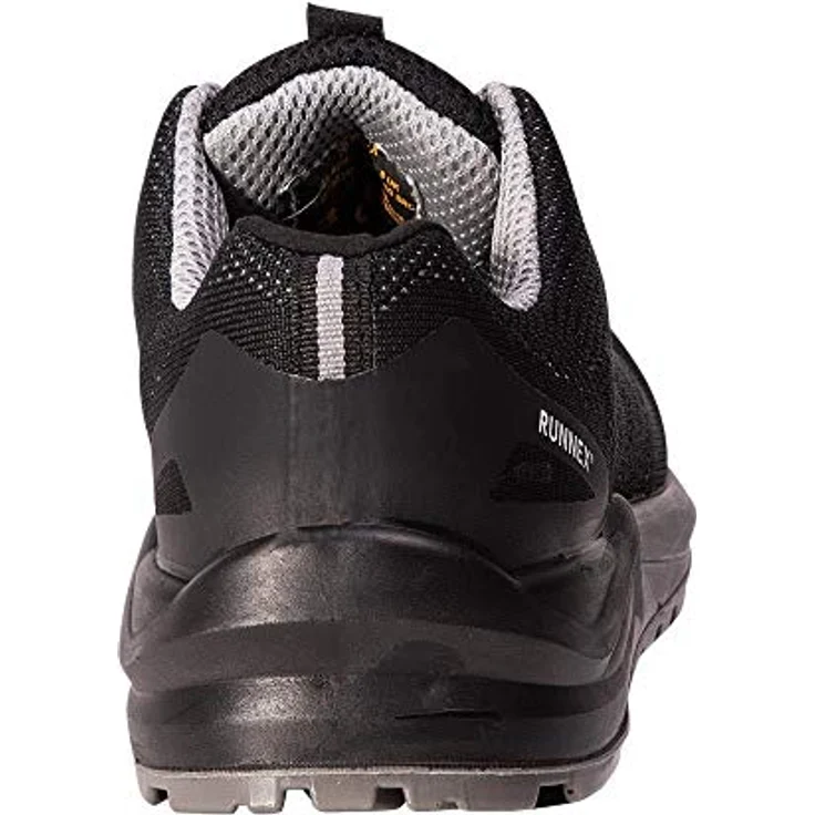 BIG SportStar 5108, Sicherheitshalbschuh S1P SRC ESD, schwarz/grau, Größe 40, atmungsaktives RUNNEX® Material, durchtrittsicher, metallfrei – Bild 7