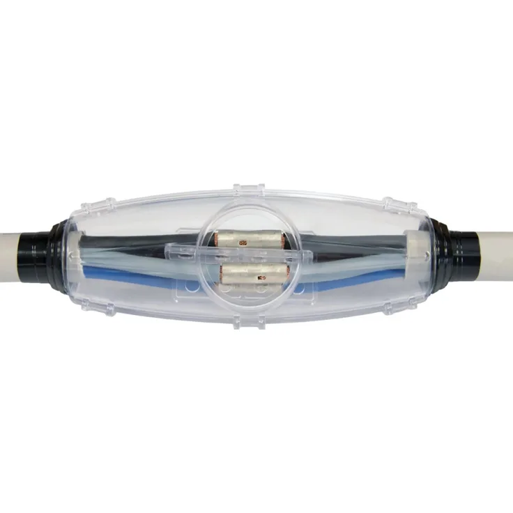 ViD Gießharz-Verbindungsmuffe I-Form 211x71x60mm, Kabel-Ø 10-31mm, Schutzklasse IP68, hohe mechanische Festigkeit