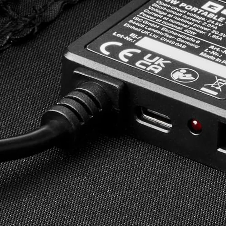 Einhell Solarpanel 40W, Mobiles Solarmodul mit 23% Wirkungsgrad, USB-A und USB-C Anschlüssen, faltbar und spritzwassergeschützt – Bild 2
