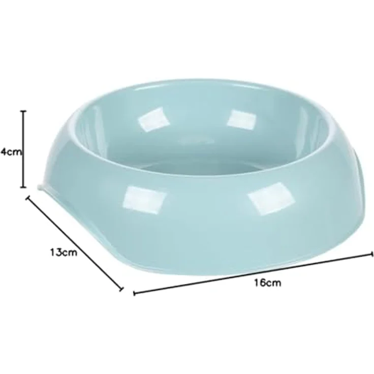 Flamingo Futter- und Trinknapf MUK, rund, hellblau, 380ml, aus 98% recyceltem Kunststoff – Bild 4