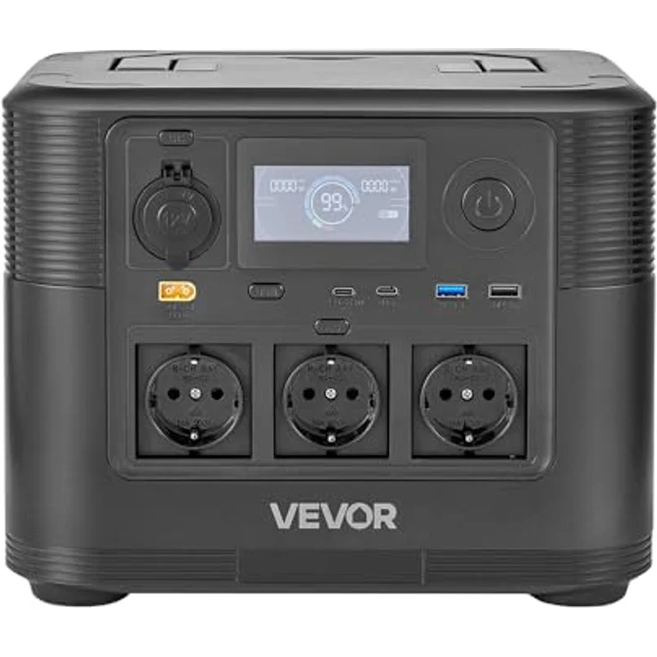 VEVOR Tragbare Powerstation M9, mit 200-W-Solarpanel, 1800-W-Solargenerator, 1008-Wh-LiFePO4-Akku, 9 Ausgängen, ideal für Notfälle zu Hause, Camping & Reisen mit dem Wohnmobil – Bild 9