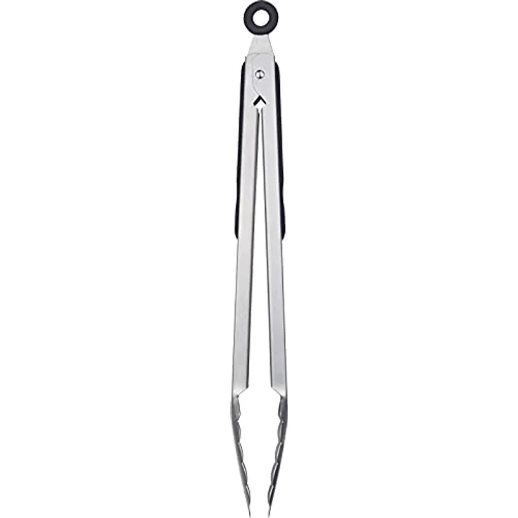 Westmark Grillzange + Servierzange, Mit Edelstahllaffen und gummierten Griffen, Länge: 35 cm, Rostfreier Edelstahl/Kunststoff, Classic Spezial Maxi, Silber/Schwarz, 16252270 – Bild 3