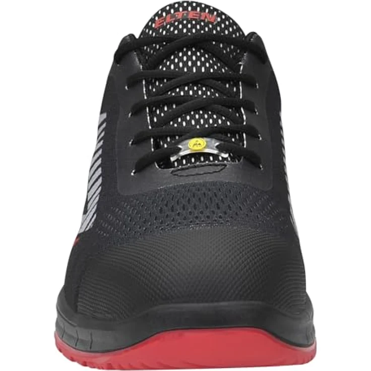 ELTEN LARKIN XXSports Low ESD S1PS Sicherheitsschuh, schwarz-grau, atmungsaktiv, gepolsterte Lasche, PU-Sohle WELLMAXX SPORTS – Bild 4