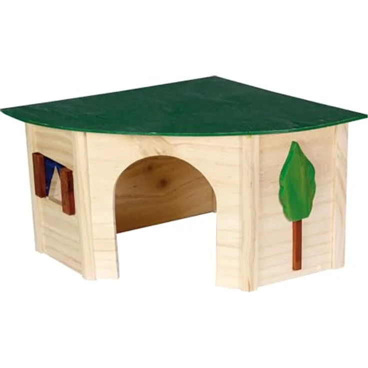 Nagerhaus gross 44 X 31 X 19 cm ,beige/grün – Bild 4