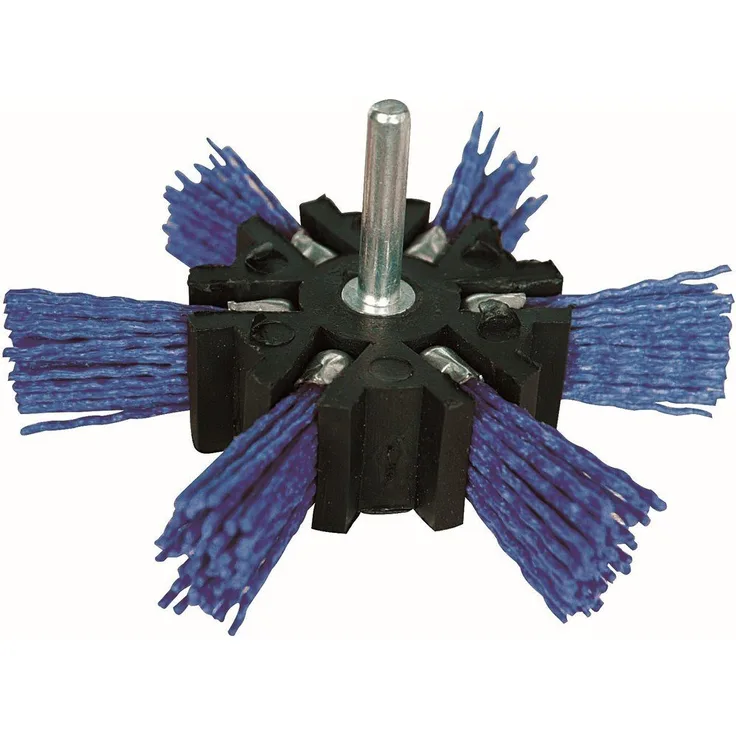 Silverline Drahtbürste mit Siliziumkarbid-Schleifkörnern, Nylonborsten, 6 mm Schaftdurchmesser