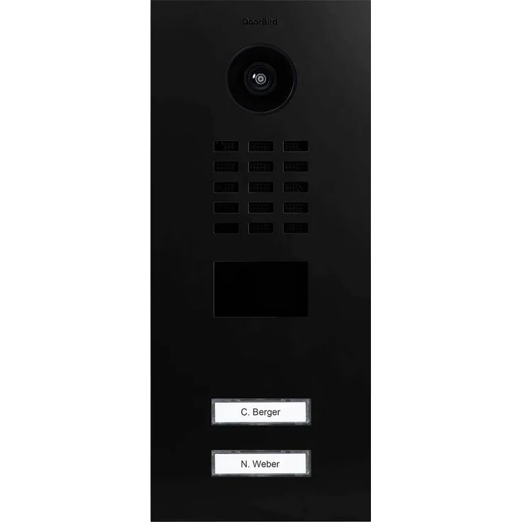 DoorBird D2102V, IP Video Türsprechanlage LAN Außeneinheit in Graphitschwarz (seidenmatt) mit HD-Kamera und Smartphone-Anbindung