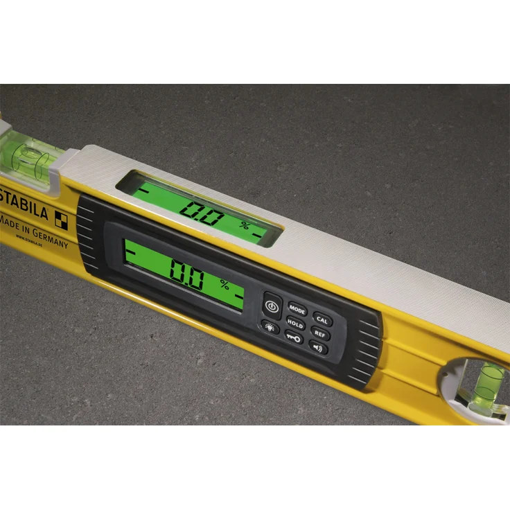 STABILA Elektronische Wasserwaage TECH 196, 40 cm, 2 Digital-Displays, Messbereich: 0° – 360° (4 x 90°), Anzeige-Modi: °, %, mm/m, in/ft, Schutzklasse IP 65, Wasserwaagen-Tasche – Bild 5