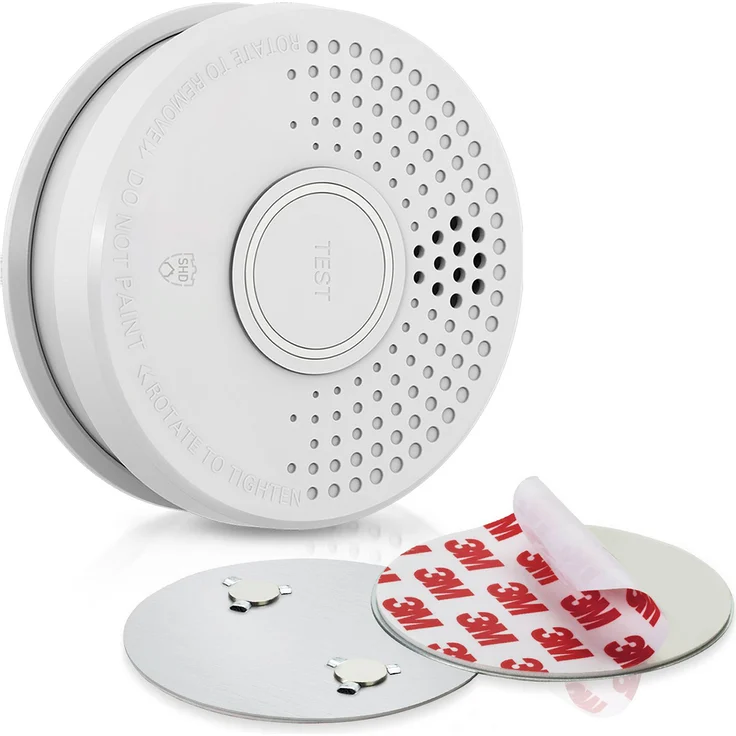 Rauchmelder DOF39 mit Magnetic Mount Magnethalterung im Set Weiß 1 Stück – Bild 1