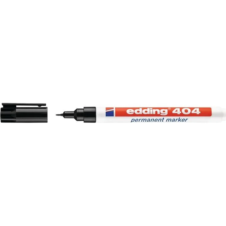 Edding Permanentmarker 404 schwarz Strich-B.0,75mm Rundspitze EDDING VE: 10 – Bild 1