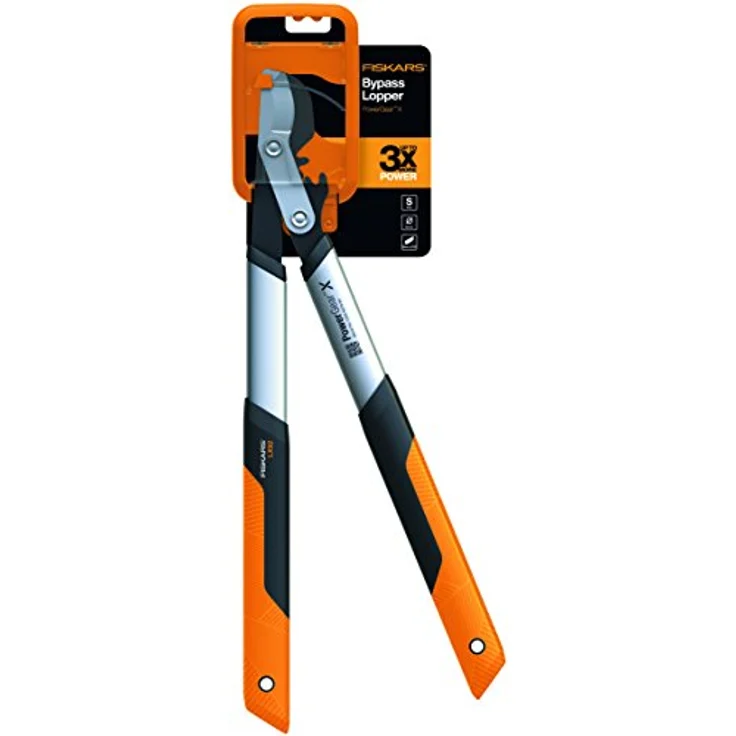 Fiskars PowerGear X Bypass-Getriebeastschere für frisches Holz, Antihaftbeschichtet, Gehärteter Präzisionsstahl, Länge 57 cm, Schwarz-Orange, LX92-S, 1020186 – Bild 8