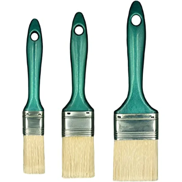 Hardy 3er-Set Pinsel 25 mm 38 mm 50 mm Serie 07 zum Malen mit jeder Farbe, insbesondere Emulsion.