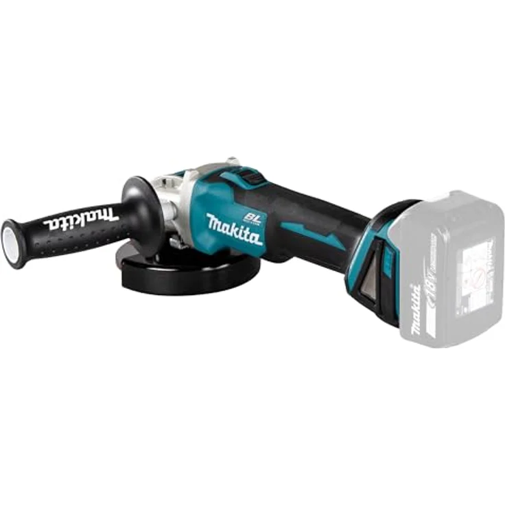 Makita Akku-Winkelschleifer 18V mit Schiebeschalter ohne Akku ohne Ladegerät DGA521ZX1 – Bild 5