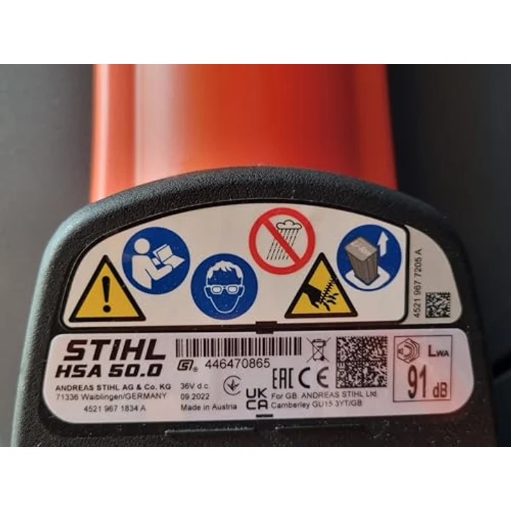 STIHL HSA 50 solo Akku-Heckenschere, 500mm, ohne Akku, ohne Ladegerät – Bild 4