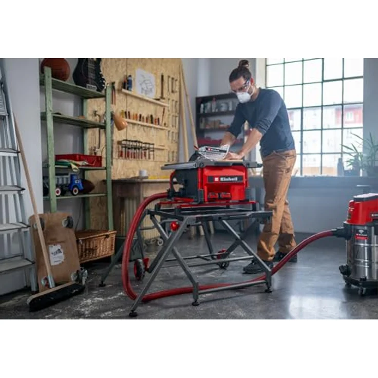 Einhell Akku-Tischkreissäge 'TE-TS 36/8 T Li-Solo', 2x 18 V Power X-Change, Aluminiumtisch mit ausziehbarer Tischverbreiterung, ohne Akku – Bild 4