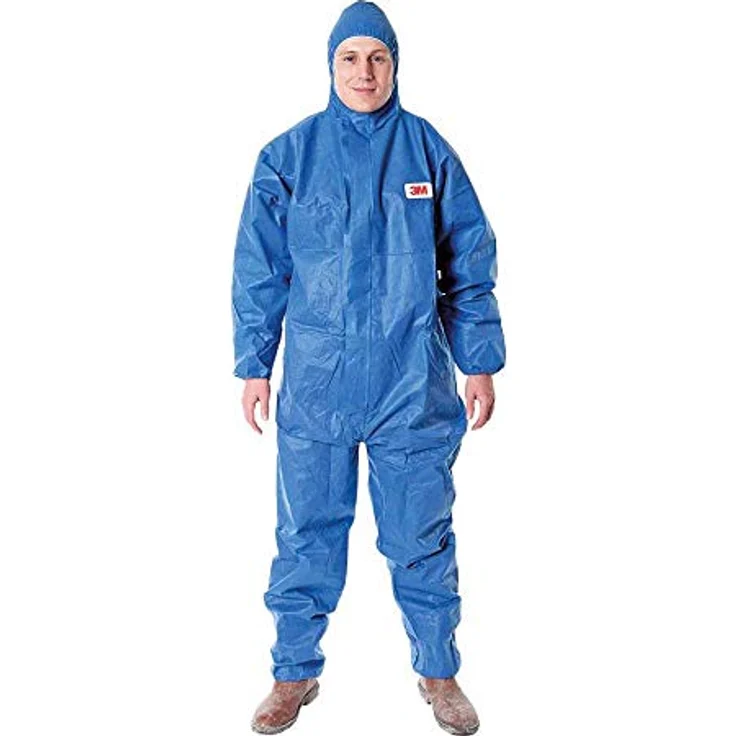 3M Schutzanzug 4515, SMS Vliesstoff, Blau, Größe XL, Schutz vor gefährlichen Stäuben und Spritzern, CE-Kategorie III – Bild 1