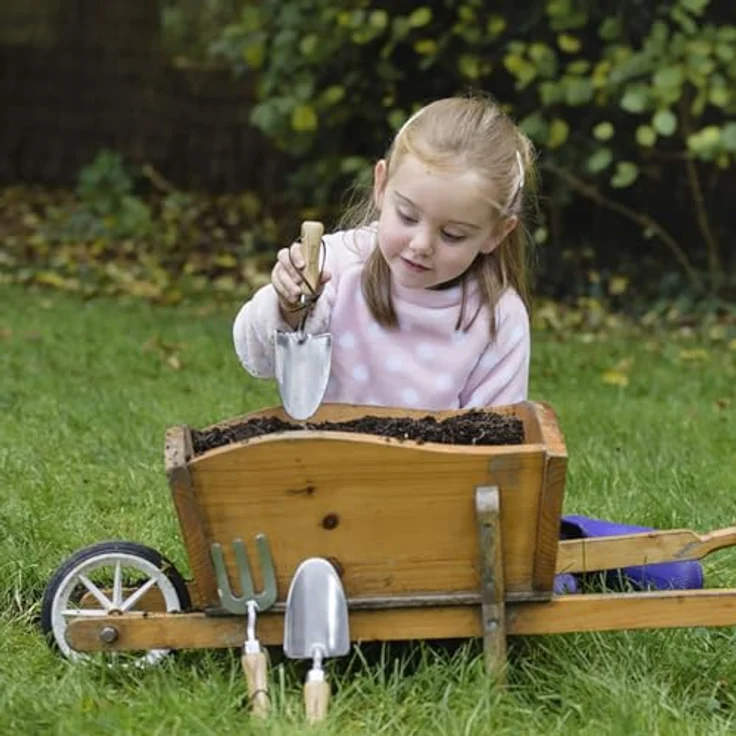 Kent & Stowe Kinder Handschaufel für Gartenarbeit, Edelstahlkopf, Eschenholzgriff, leicht & ideal für Kinderhände – Bild 2