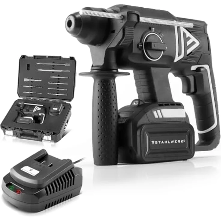 Stahlwerk Brushless Akku Bohrhammer, 20V-4Ah, 7 Jahre – Bild 2