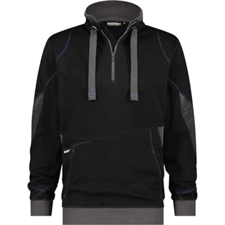 DASSY Stellar - Sweatshirt schwarz/anthrazitgrau M STANDARD – Bild 2