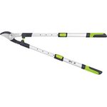 for_q 9NKV Teleskop-Astschere, ausziehbar, bis 38 mm, Karbonklinge, stufenlos verstellbar, kraftsparende Hebelwirkung